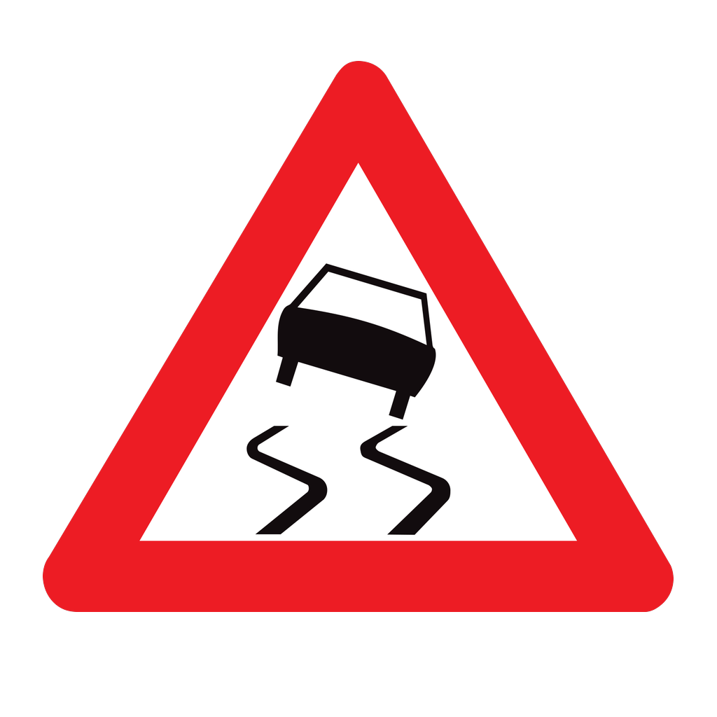 Chaussée glissante